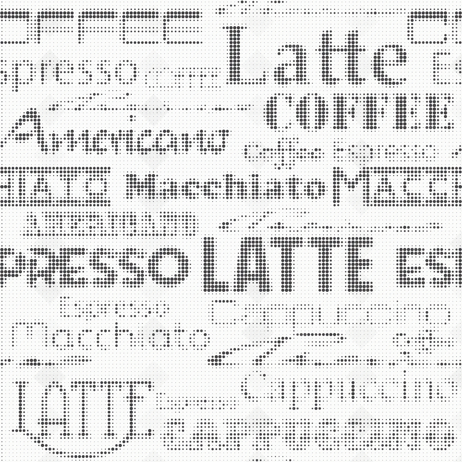 英文平面构成金属冲孔铝板贴图下载【ID:1112543696】