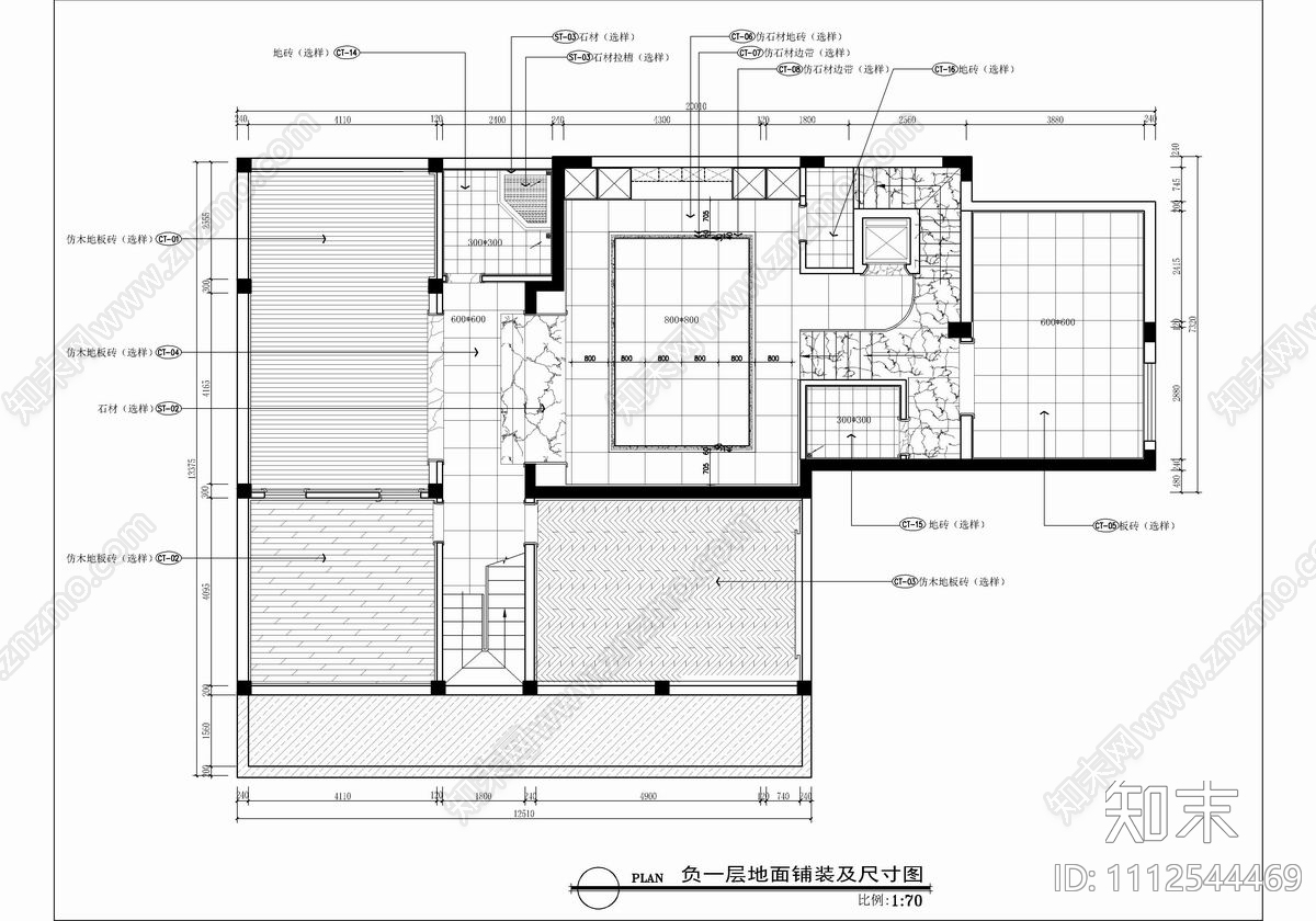 四层别墅家装施工图cad施工图下载【ID:1112544469】