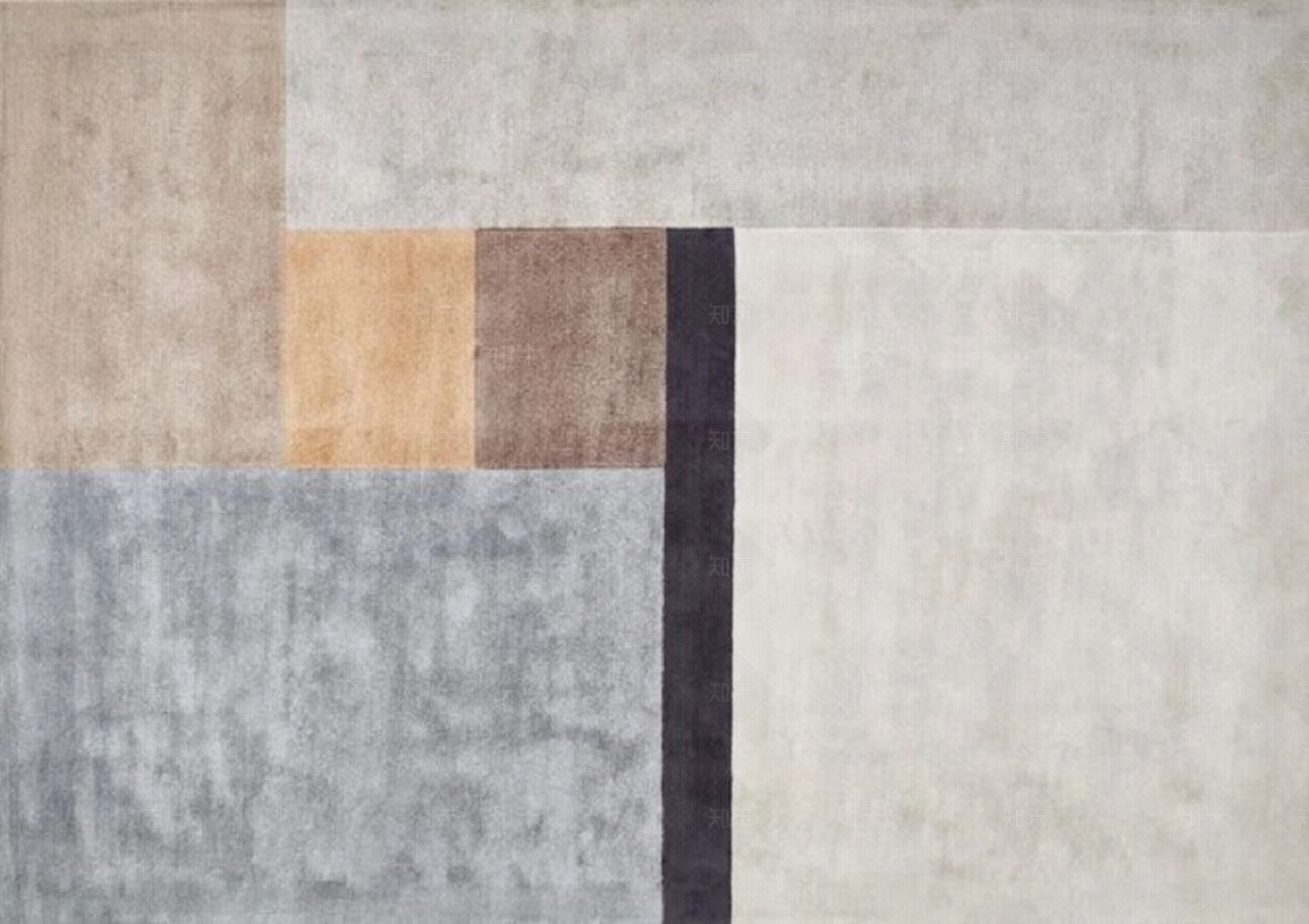 极简几何拼色地毯贴图下载【ID:1112561150】