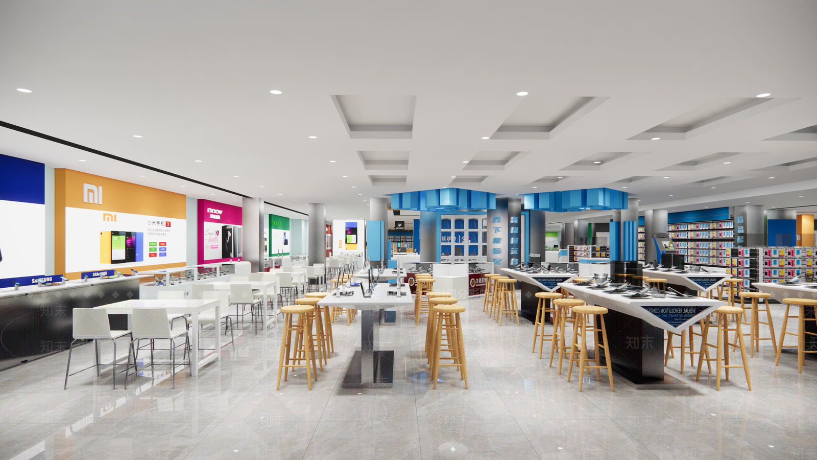 现代数码店SU模型下载【ID:1112568709】