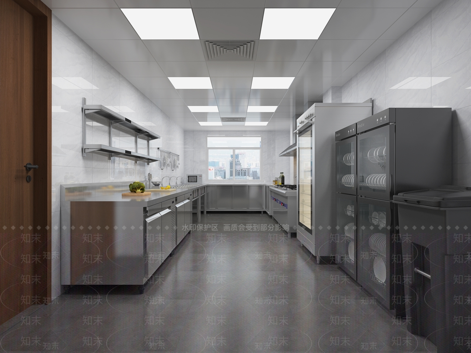 现代后厨3D模型下载【ID:1112792546】