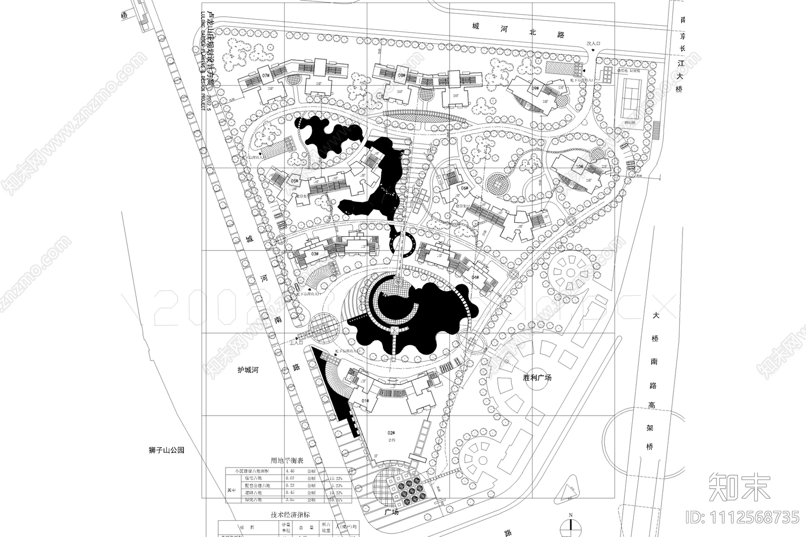 高层小区花园设计平面图施工图下载【ID:1112568735】