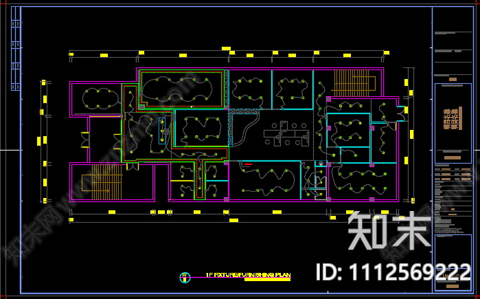 培训中心施工图cad施工图下载【ID:1112569222】