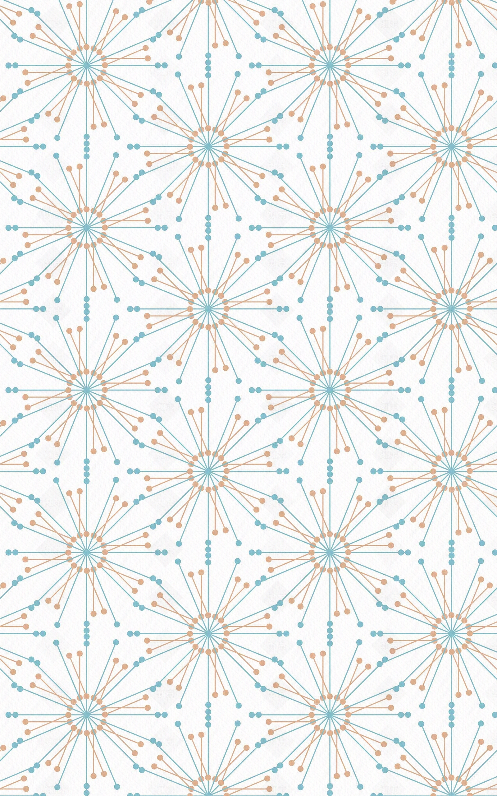 现代蓝橙放射纹壁纸贴图下载【ID:1112581993】