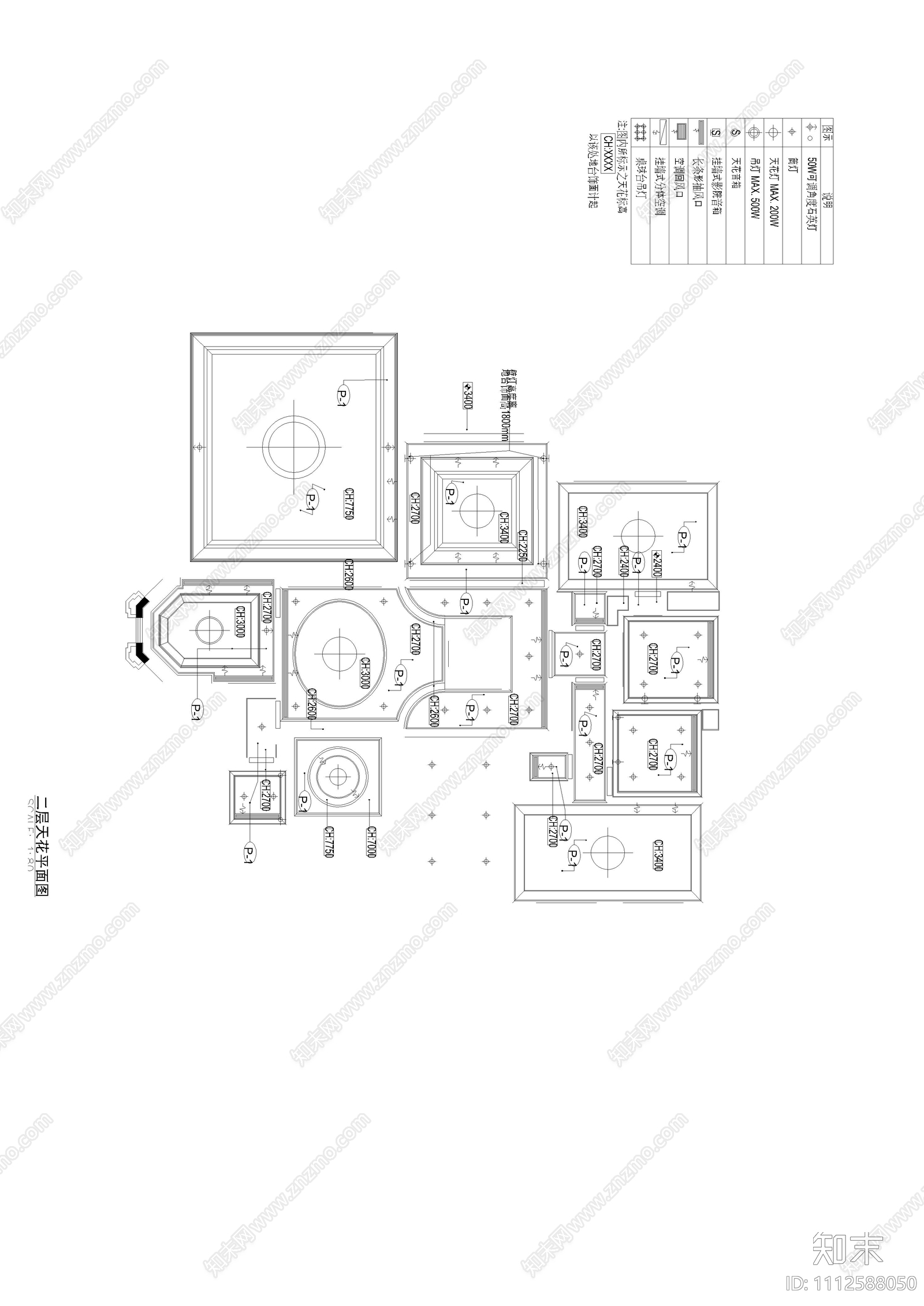 别墅家装施工图cad施工图下载【ID:1112588050】