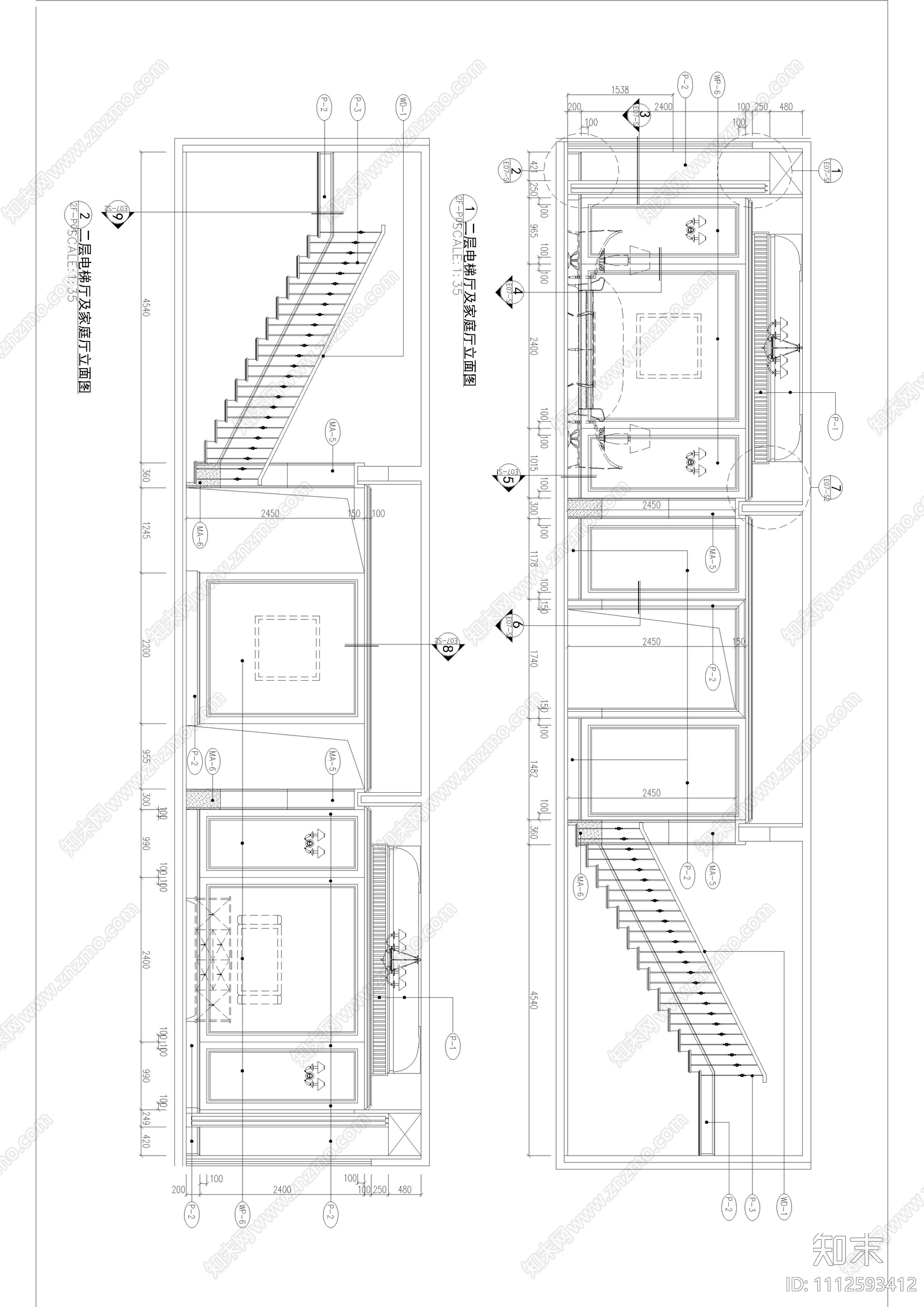 别墅家装施工图cad施工图下载【ID:1112593412】