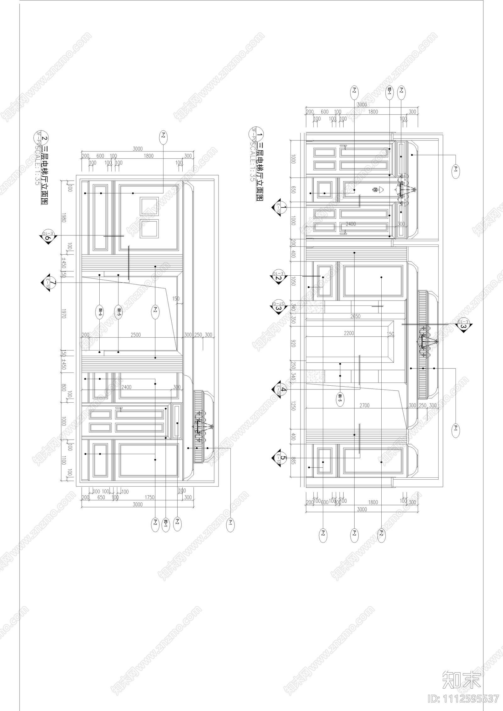 别墅家装施工图cad施工图下载【ID:1112595537】