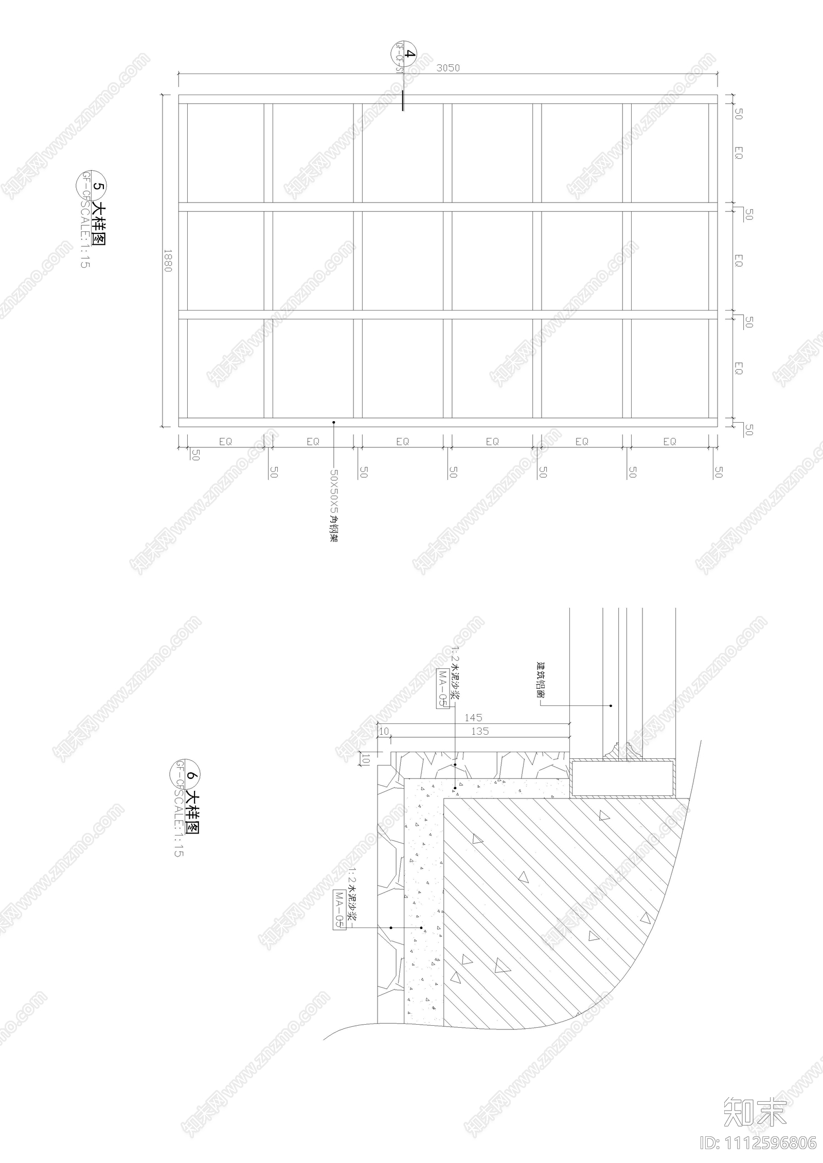 别墅家装施工图cad施工图下载【ID:1112596806】