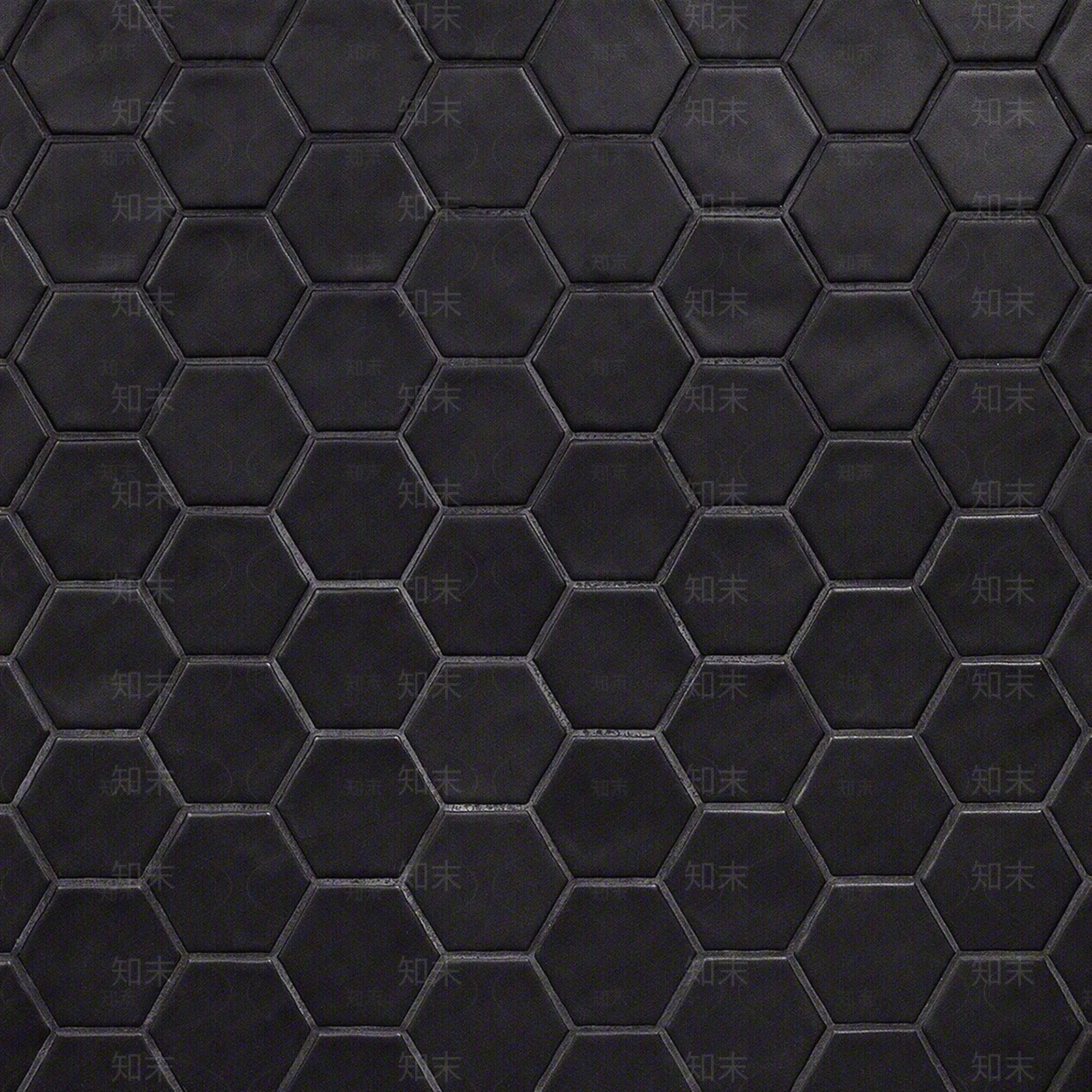 黑色亚光六角砖贴图下载【ID:1112604810】