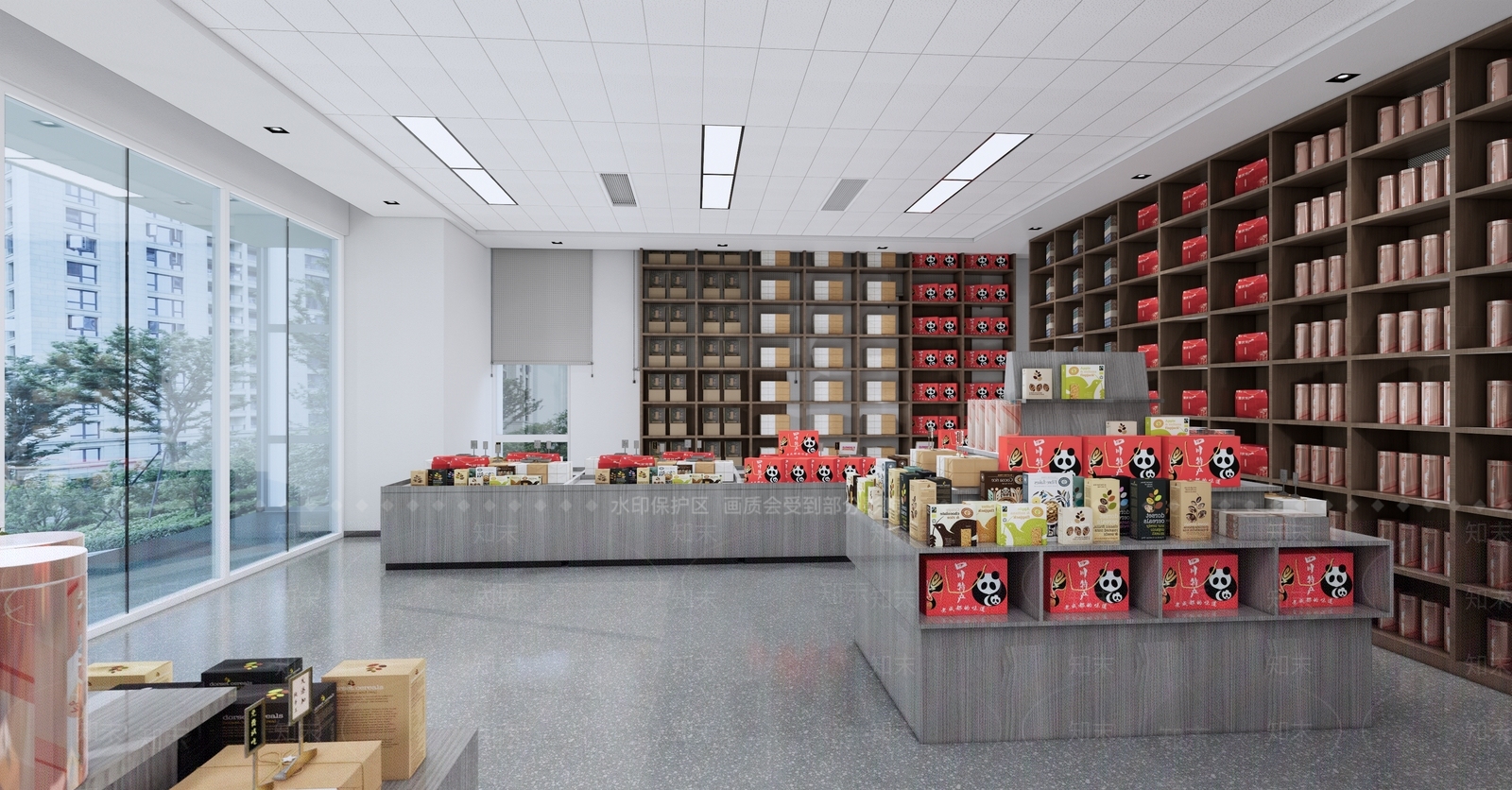现代超市SU模型下载【ID:1112608920】