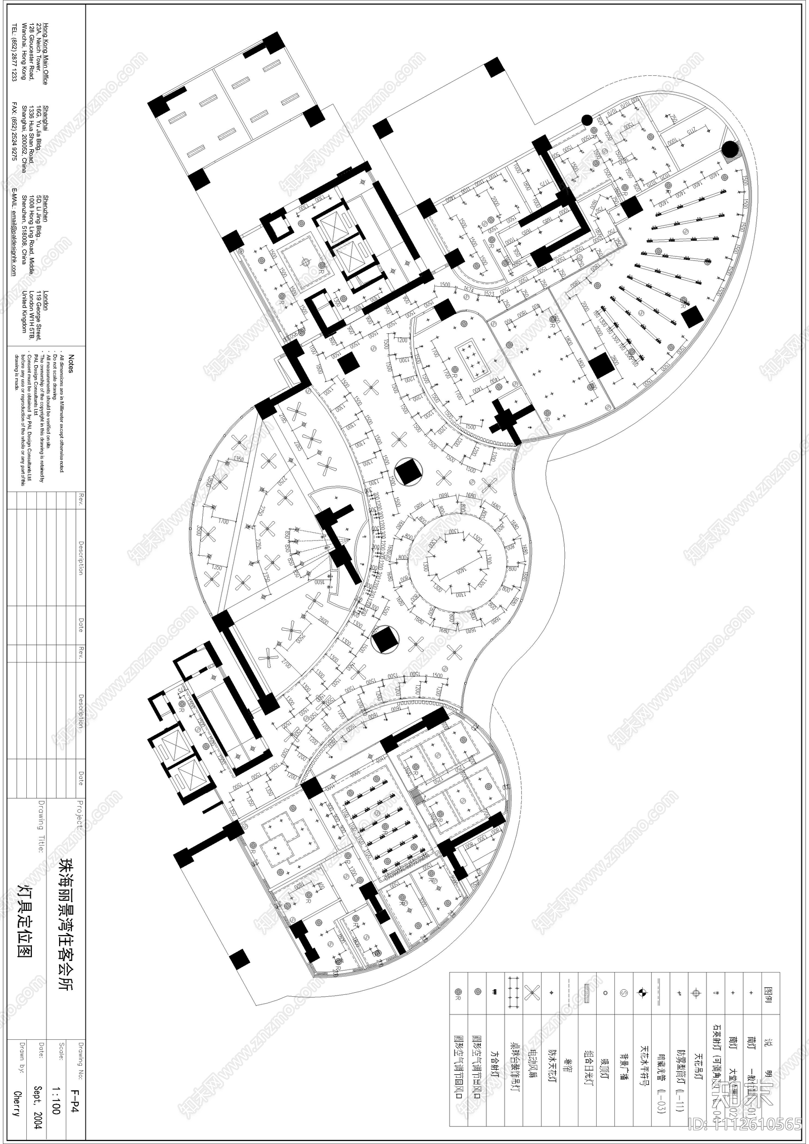 现代简约休闲会所施工图cad施工图下载【ID:1112610565】