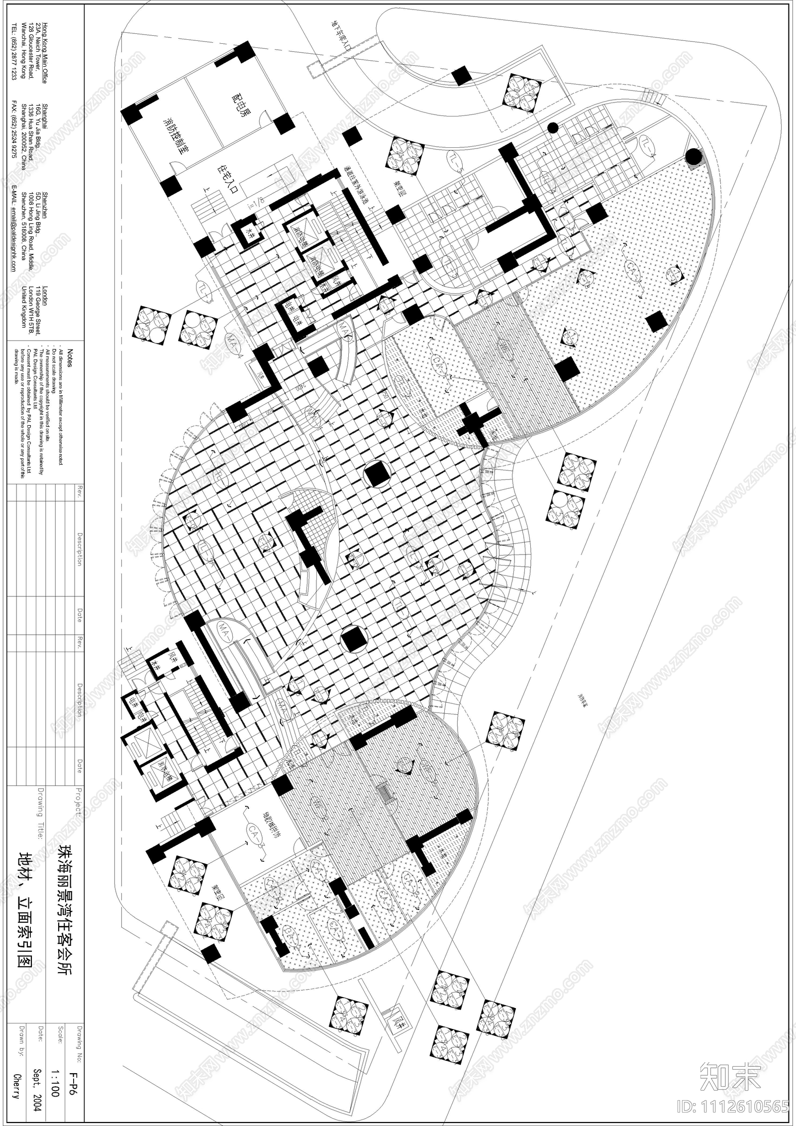 现代简约休闲会所施工图cad施工图下载【ID:1112610565】