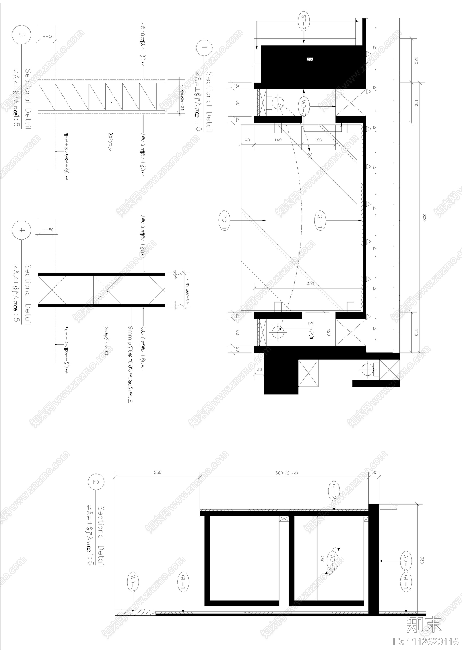 住宅施工图施工图cad施工图下载【ID:1112620116】