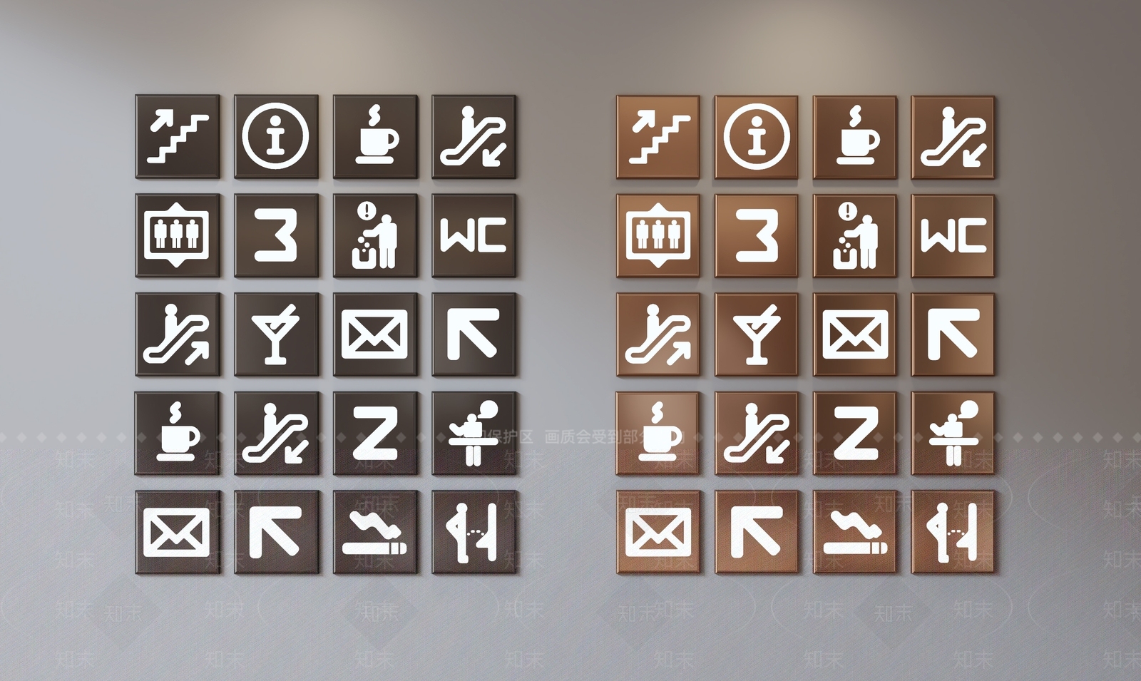 现代标示牌模型3D模型下载【ID:1112637826】