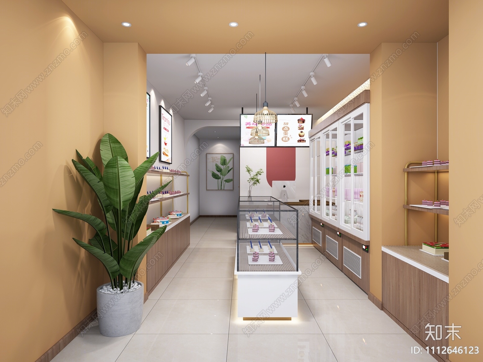 北欧甜品面包店3D模型下载【ID:1112646123】