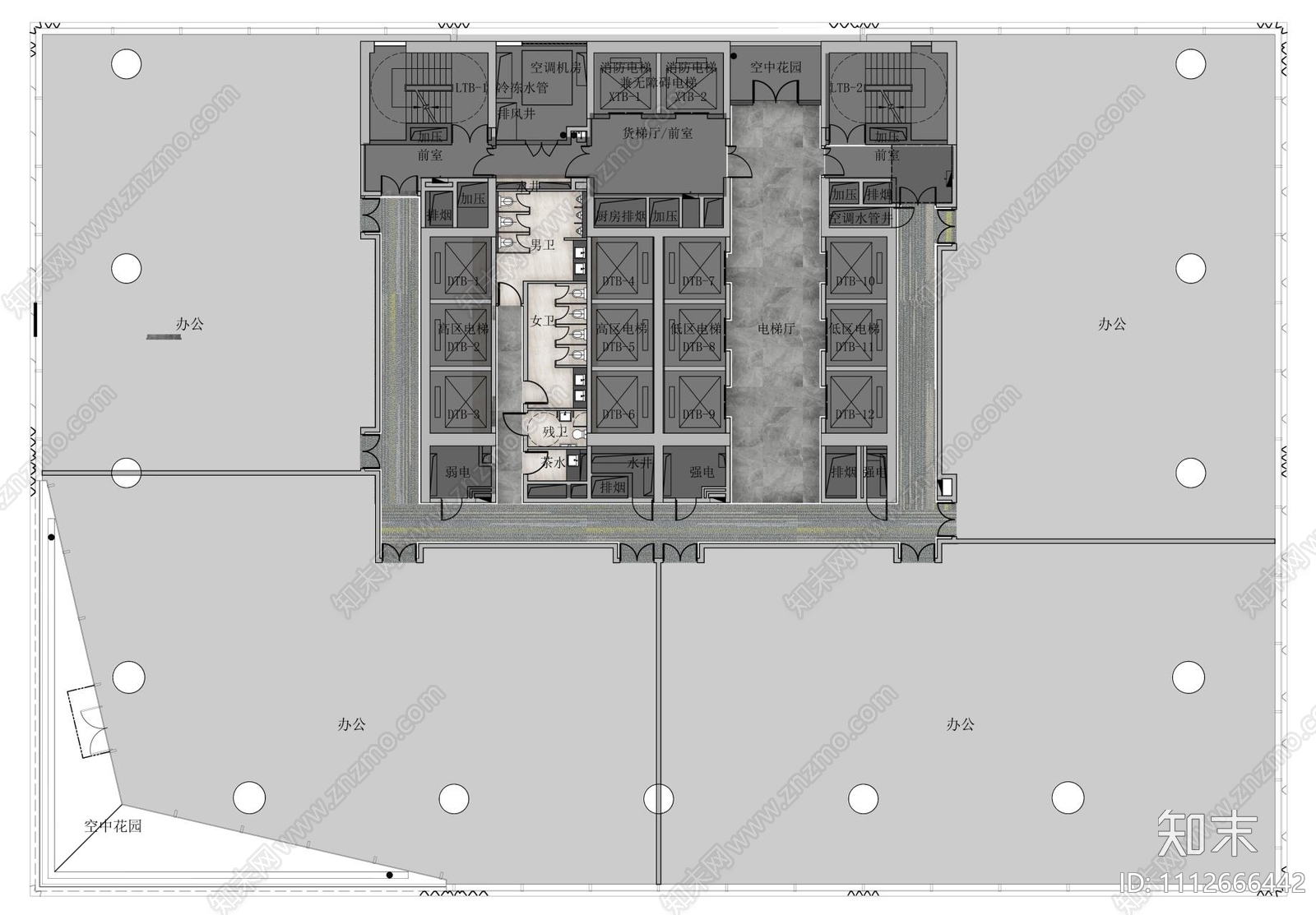 新中式cad施工图下载【ID:1112666442】