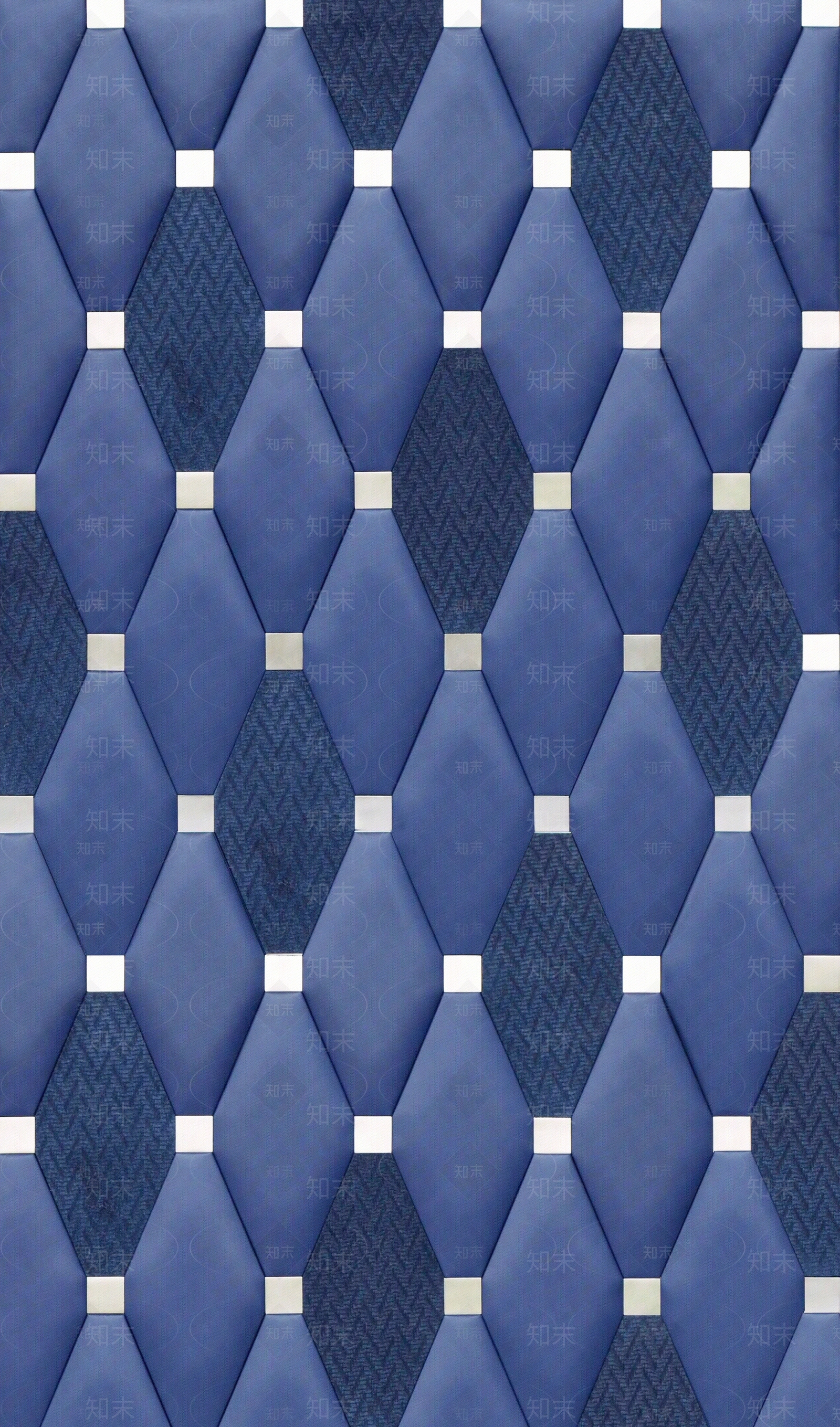 蓝紫色菱形蜂窝纹软包皮革贴图下载【ID:1112668272】