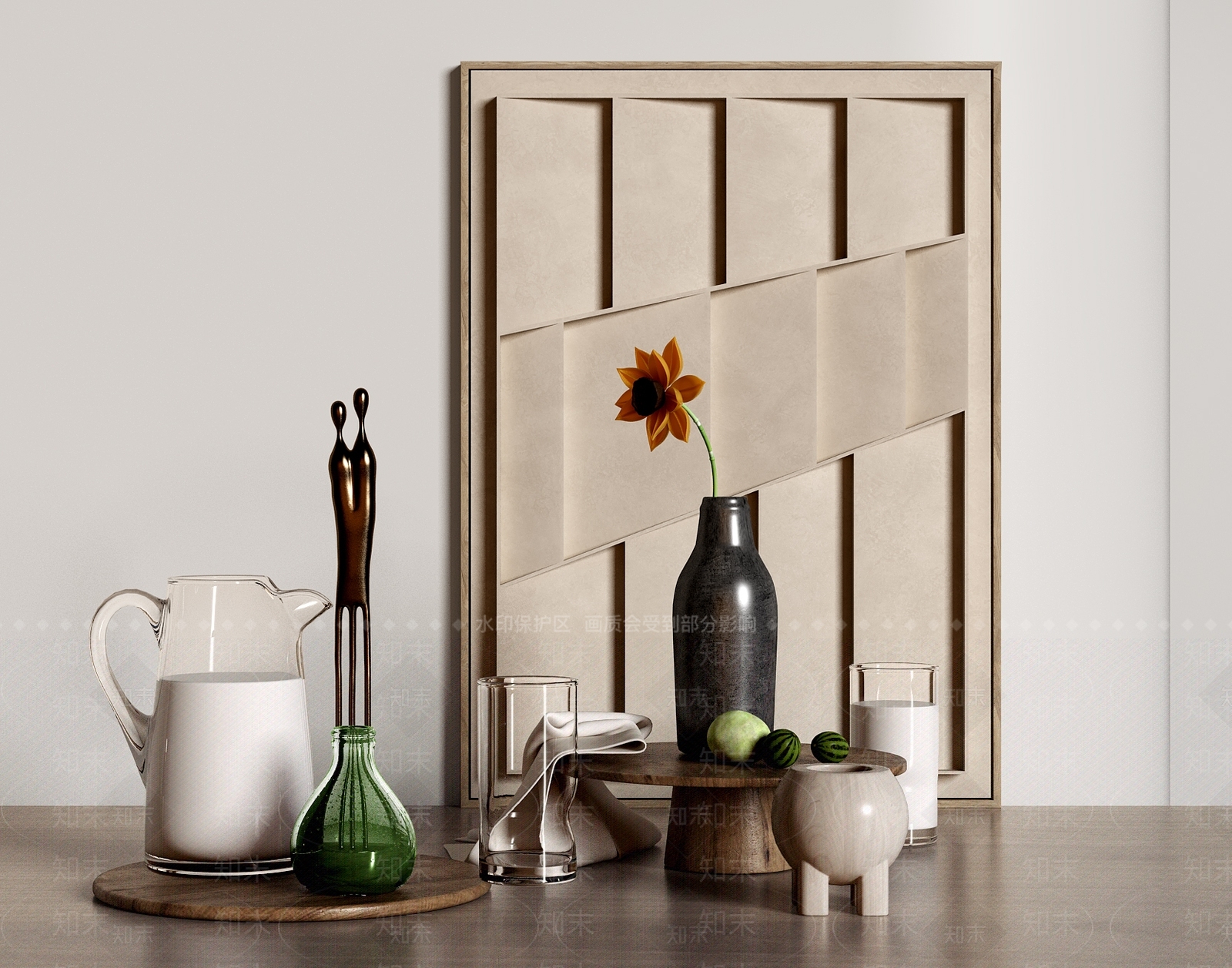 现代杯具器皿3D模型下载【ID:1112671822】