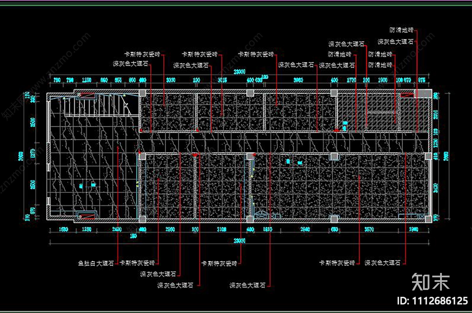 美容院cad施工图下载【ID:1112686125】