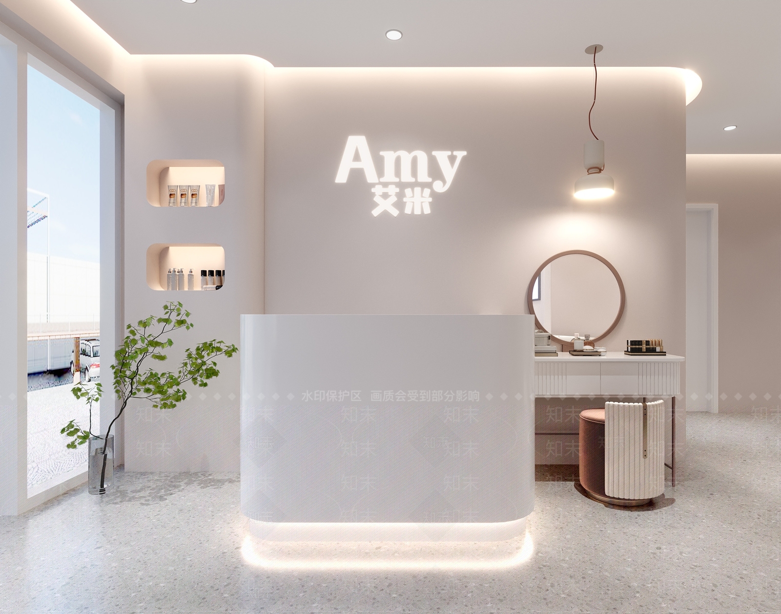 现代美甲店3D模型下载【ID:1112688522】