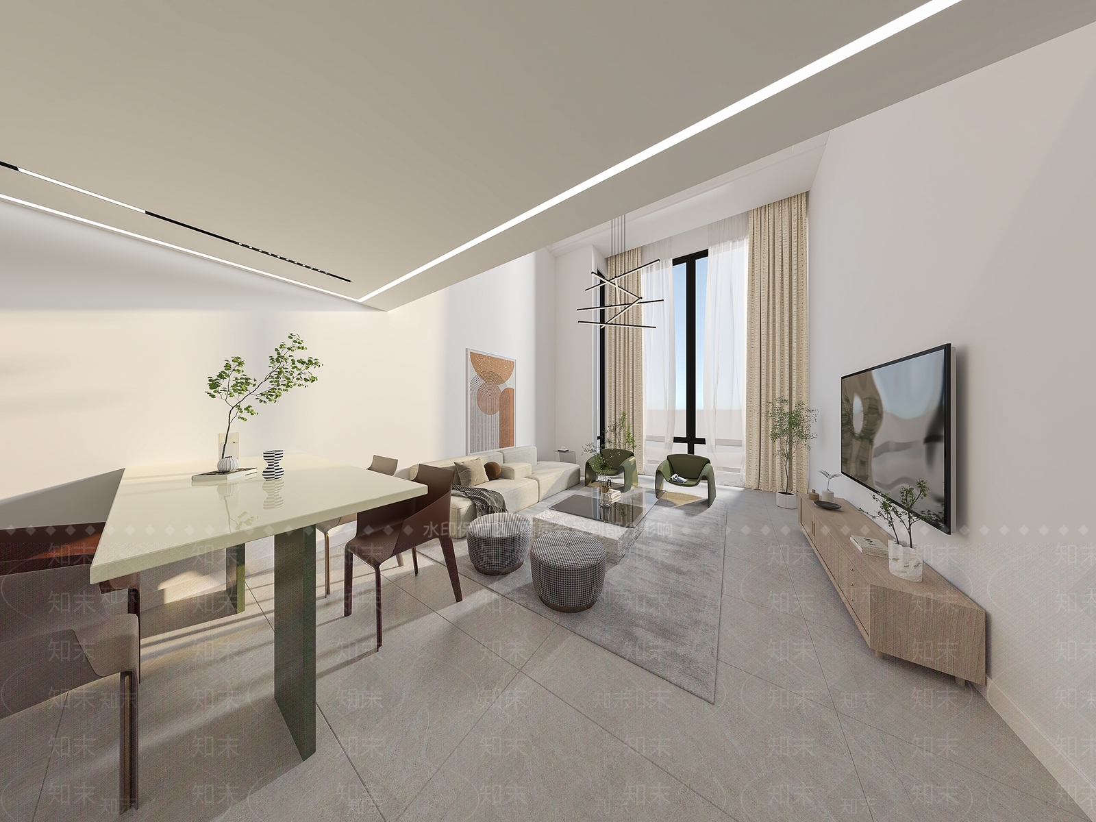 现代单身公寓3D模型下载【ID:1112705293】