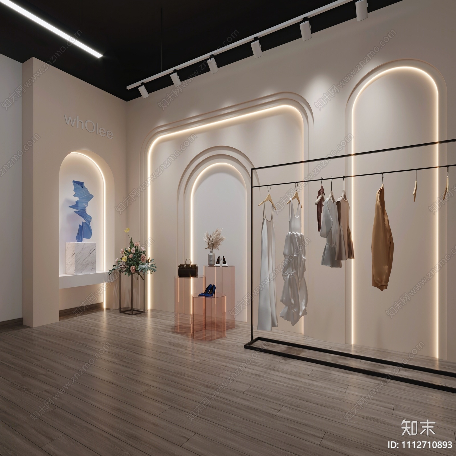 现代服装店3D模型下载【ID:1112710893】