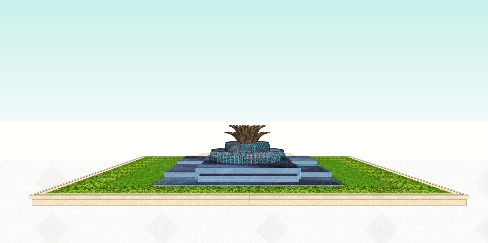 古典喷泉SU模型下载【ID:1112727738】