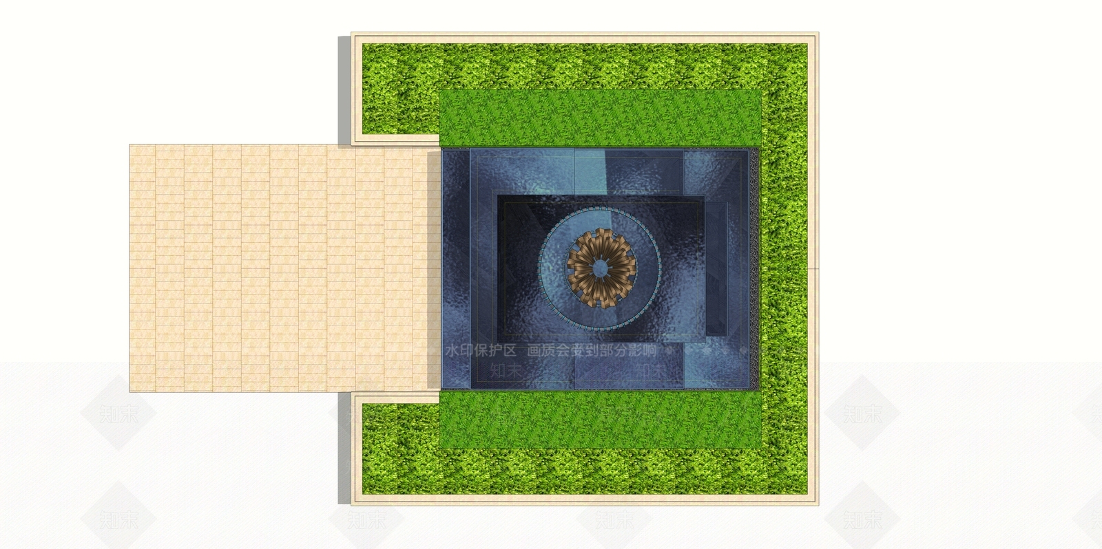 古典喷泉SU模型下载【ID:1112727738】