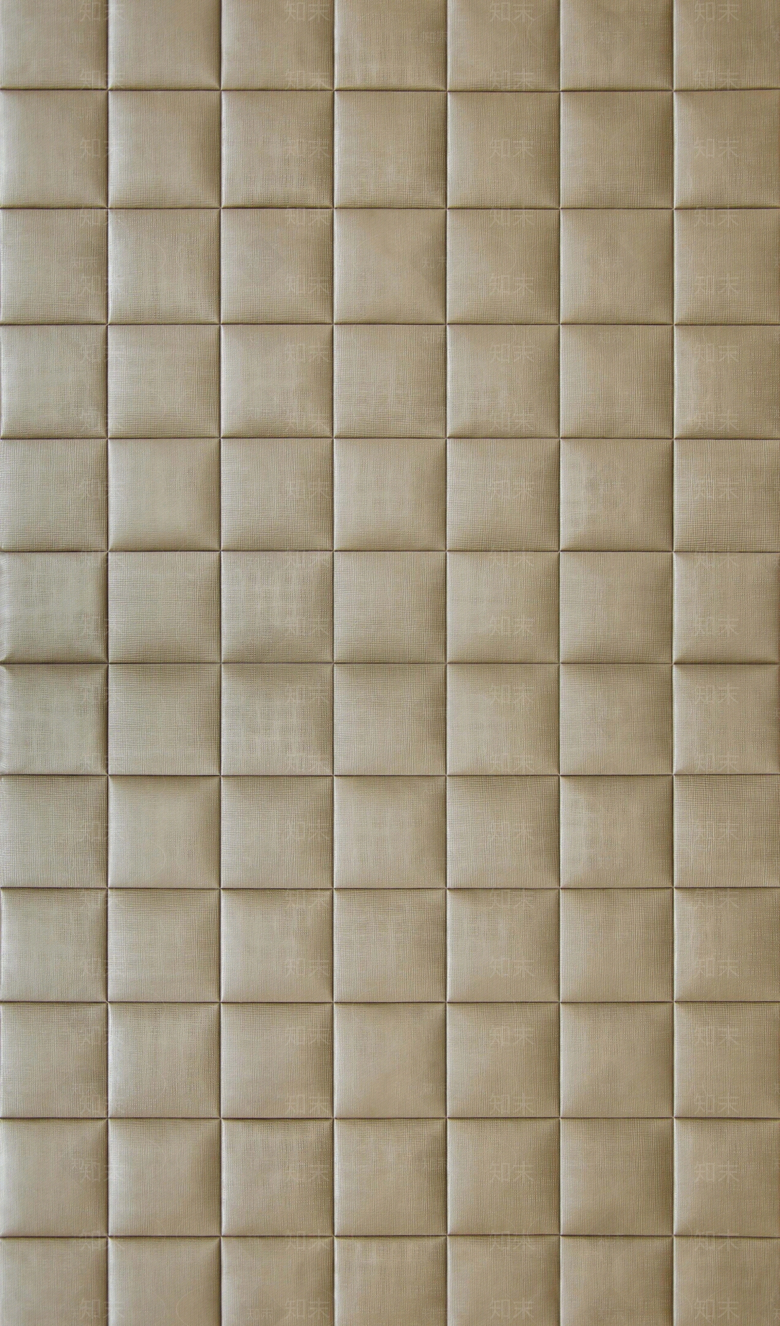 浅黄色格子纹软包皮革贴图下载【ID:1112730211】