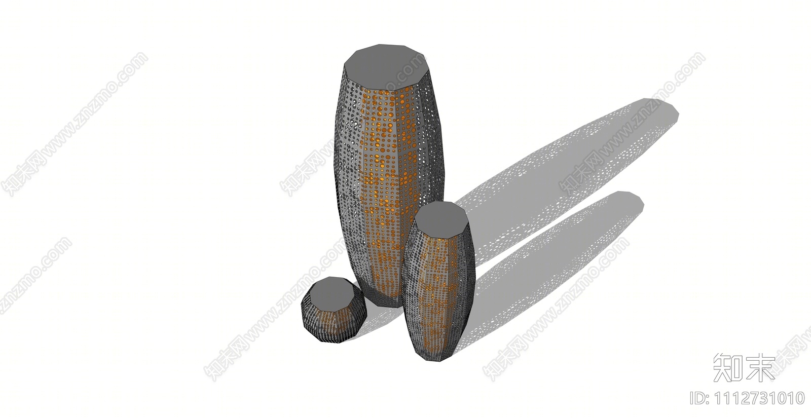 现代景观灯SU模型下载【ID:1112731010】