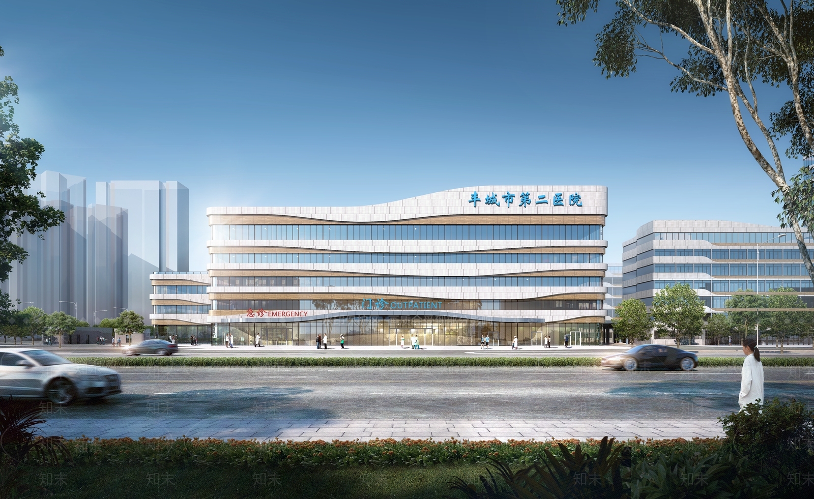 现代医疗建筑SU模型下载【ID:1112745780】