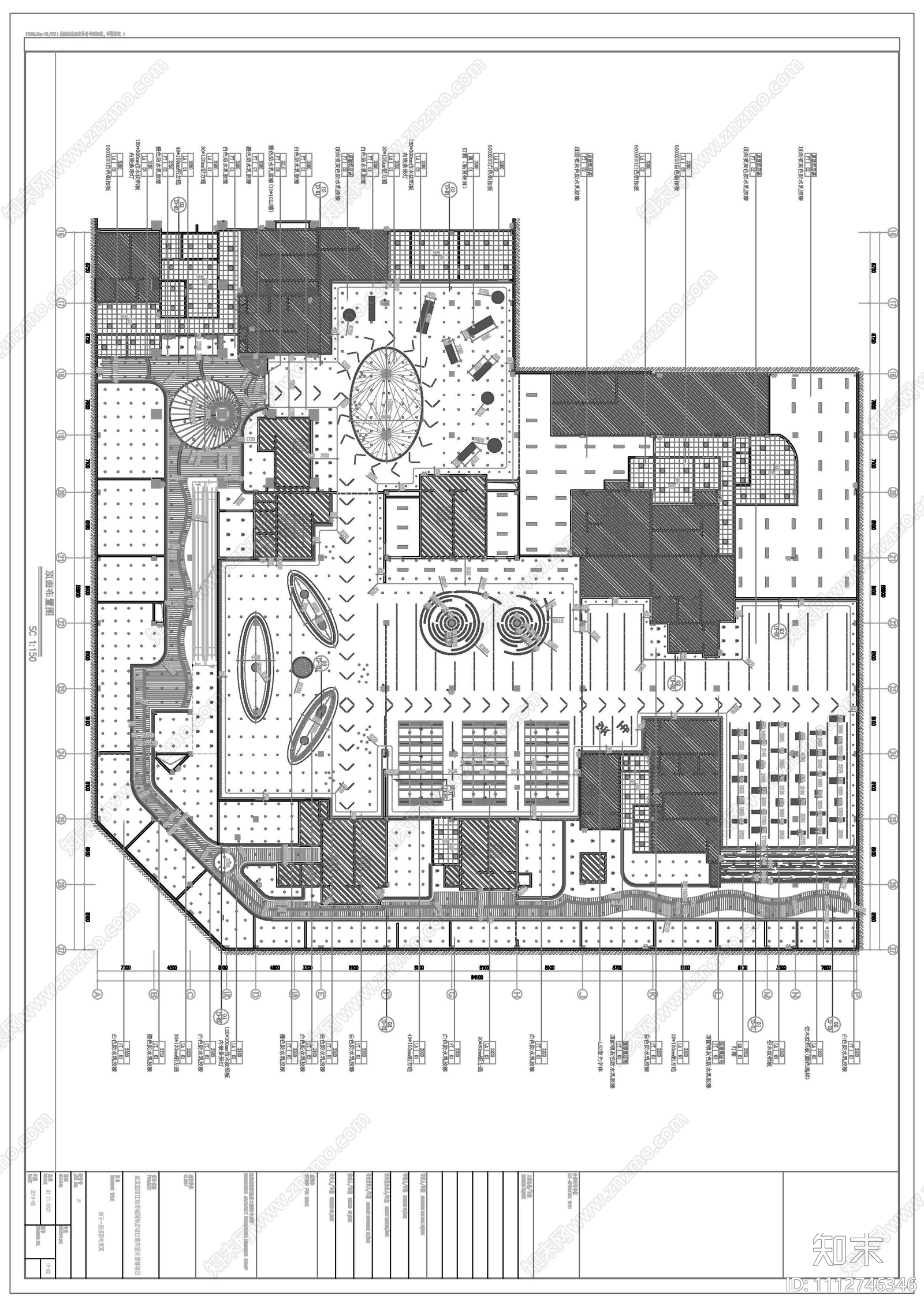 现代简约超市施工图cad施工图下载【ID:1112746346】