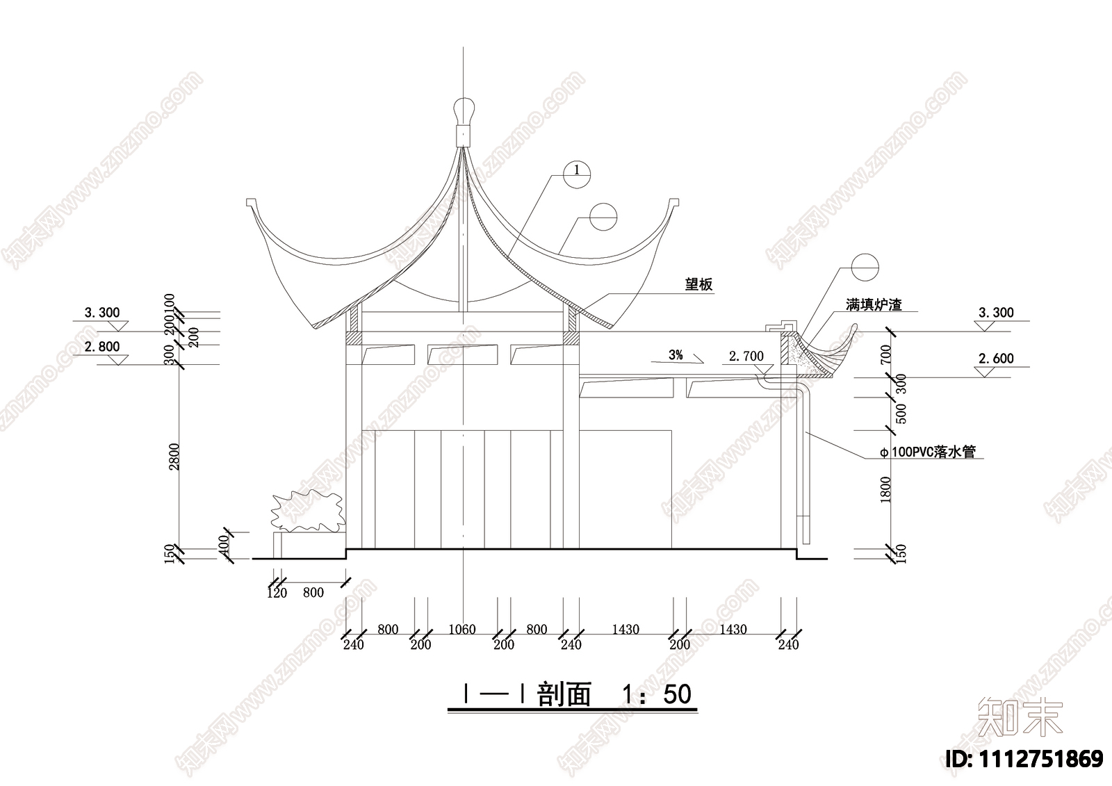 古建公厕建施结施给排水详图cad施工图下载【ID:1112751869】