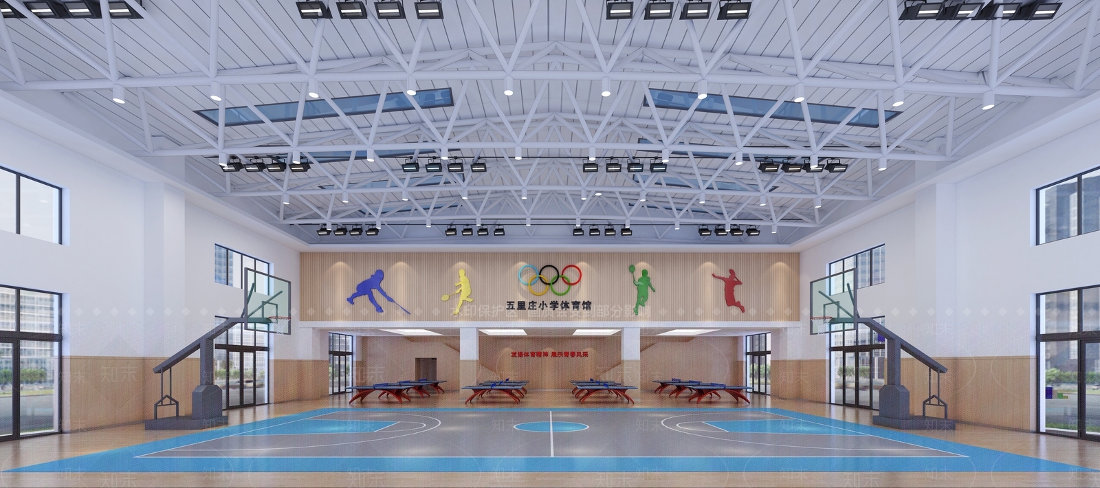 现代篮球体育场3D模型下载【ID:1112752893】