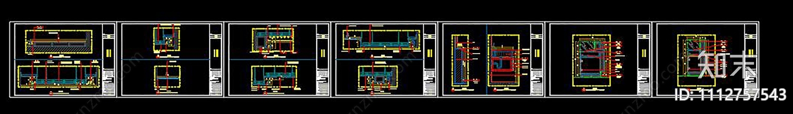 社区办公室cad施工图下载【ID:1112757543】