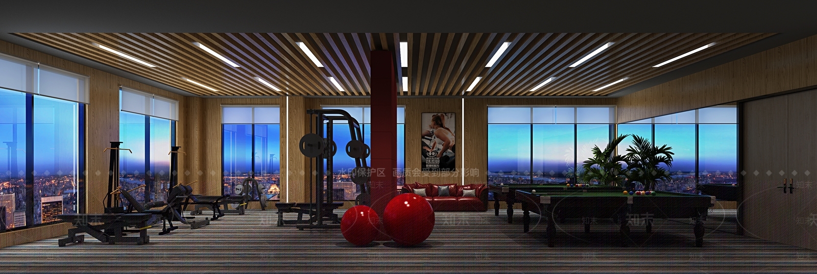 现代健身房3D模型下载【ID:1112764752】