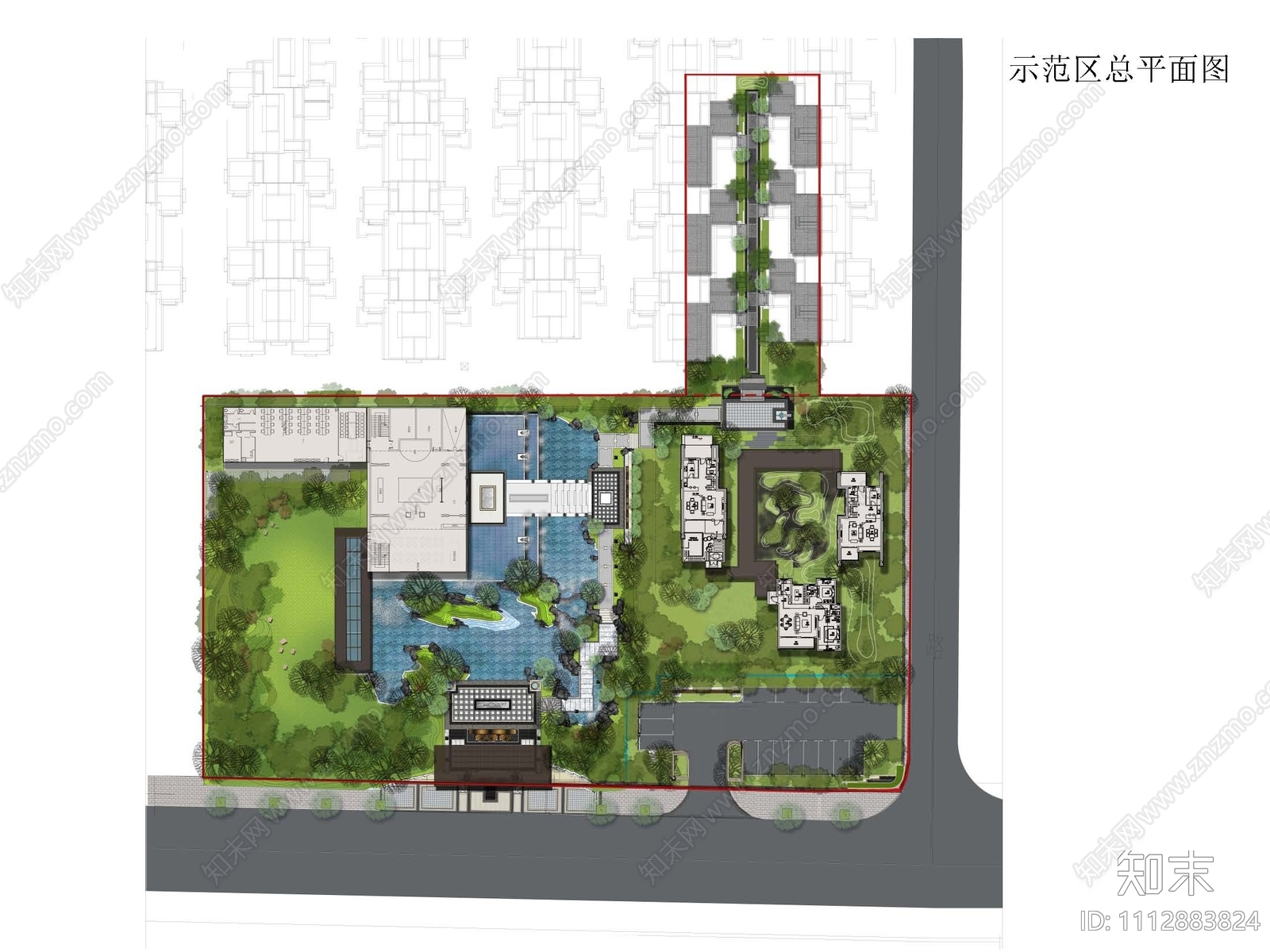 新中式景观施工图cad施工图下载【ID:1112883824】