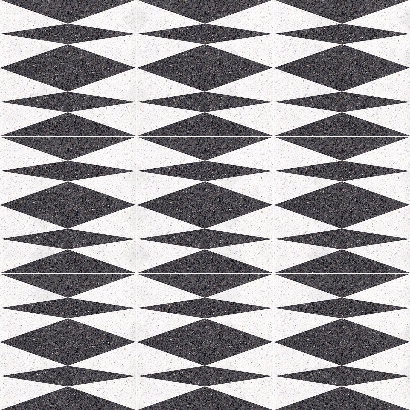 黑白菱形拼接水磨石拼花贴图下载【ID:1112771327】