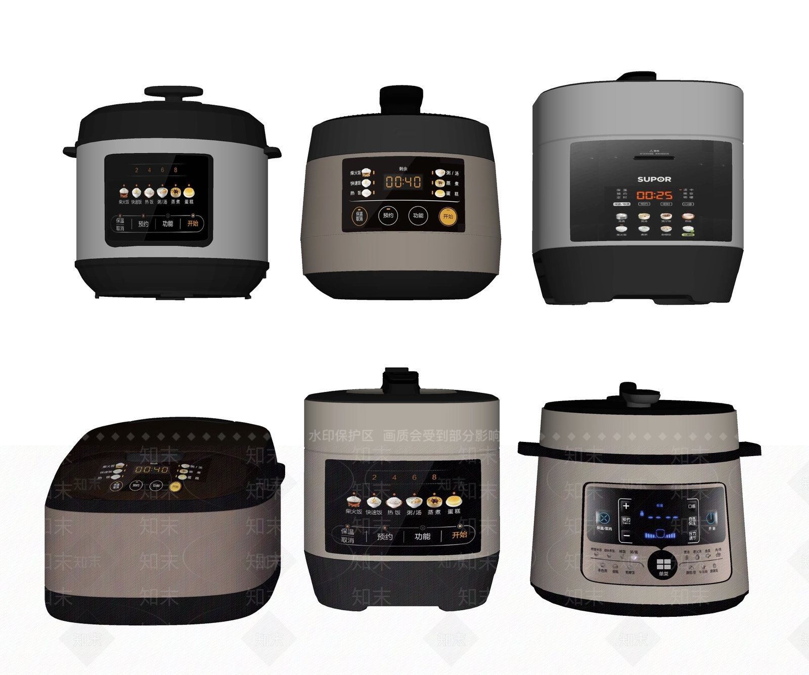 现代电饭煲SU模型下载【ID:1112778684】