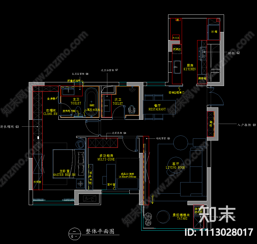 柜体图块CADcad施工图下载【ID:1113028017】