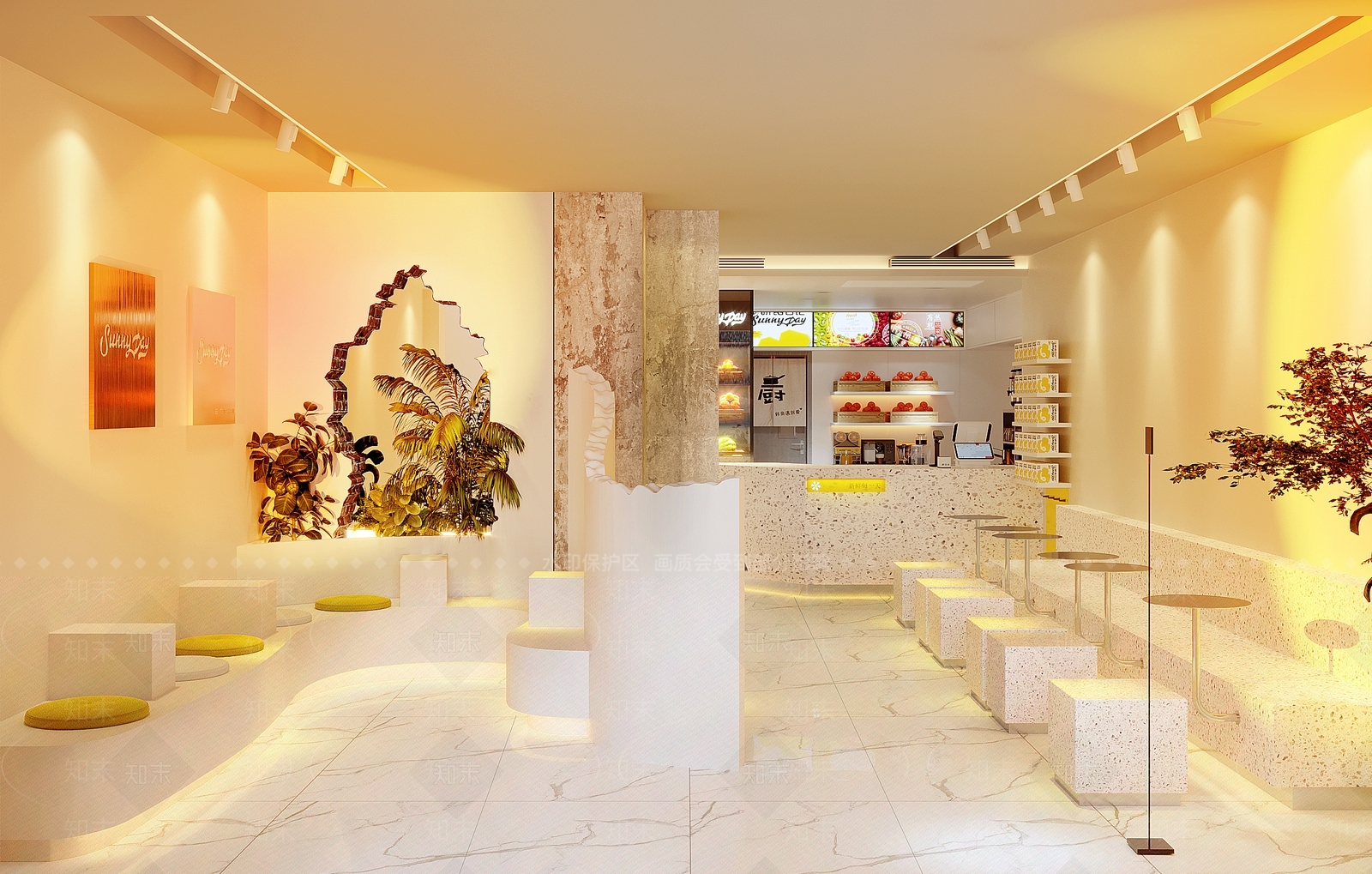 北欧奶茶店3D模型下载【ID:1112842551】