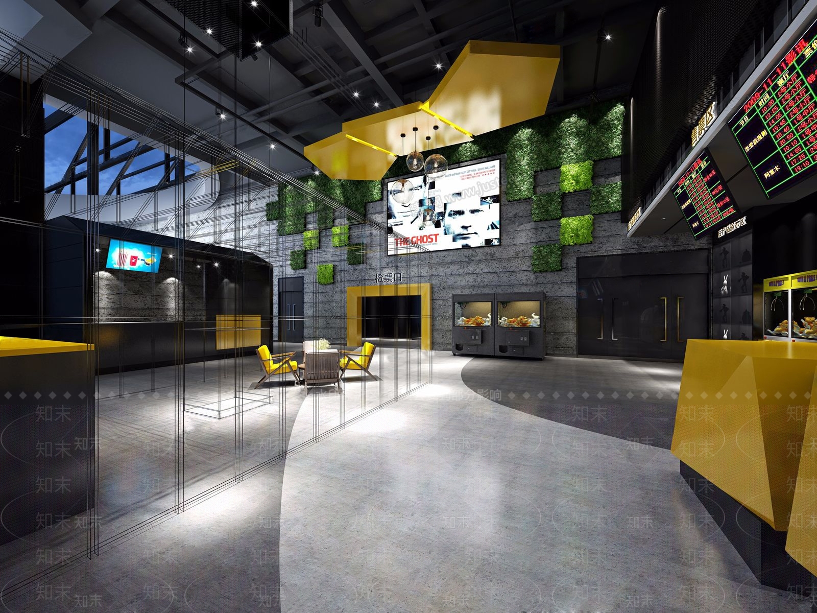 现代电影院3D模型下载【ID:1112842220】