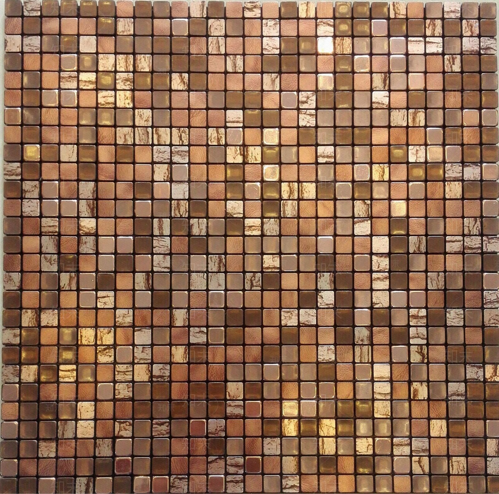 褐色珍珠纹理金属马赛克贴图下载【ID:1112859973】