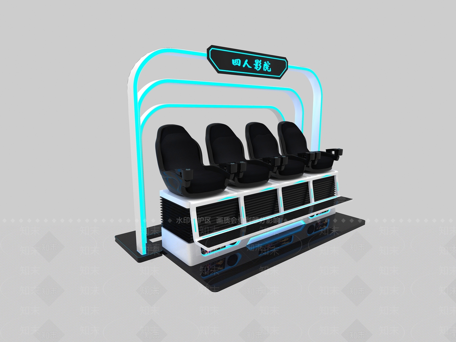 现代VR影院座椅3D模型下载【ID:1112865046】