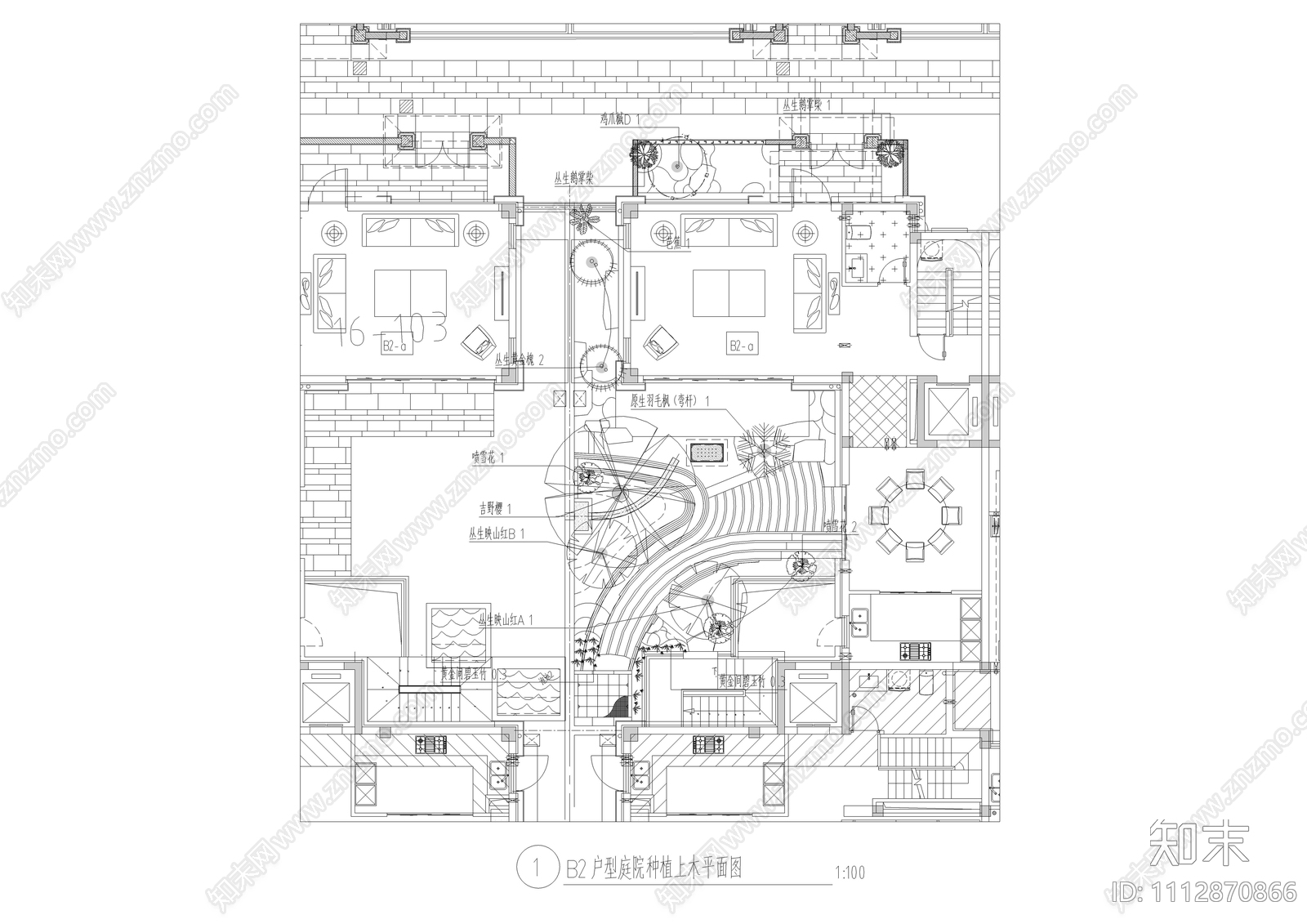 私家庭院景观施工图cad施工图下载【ID:1112870866】