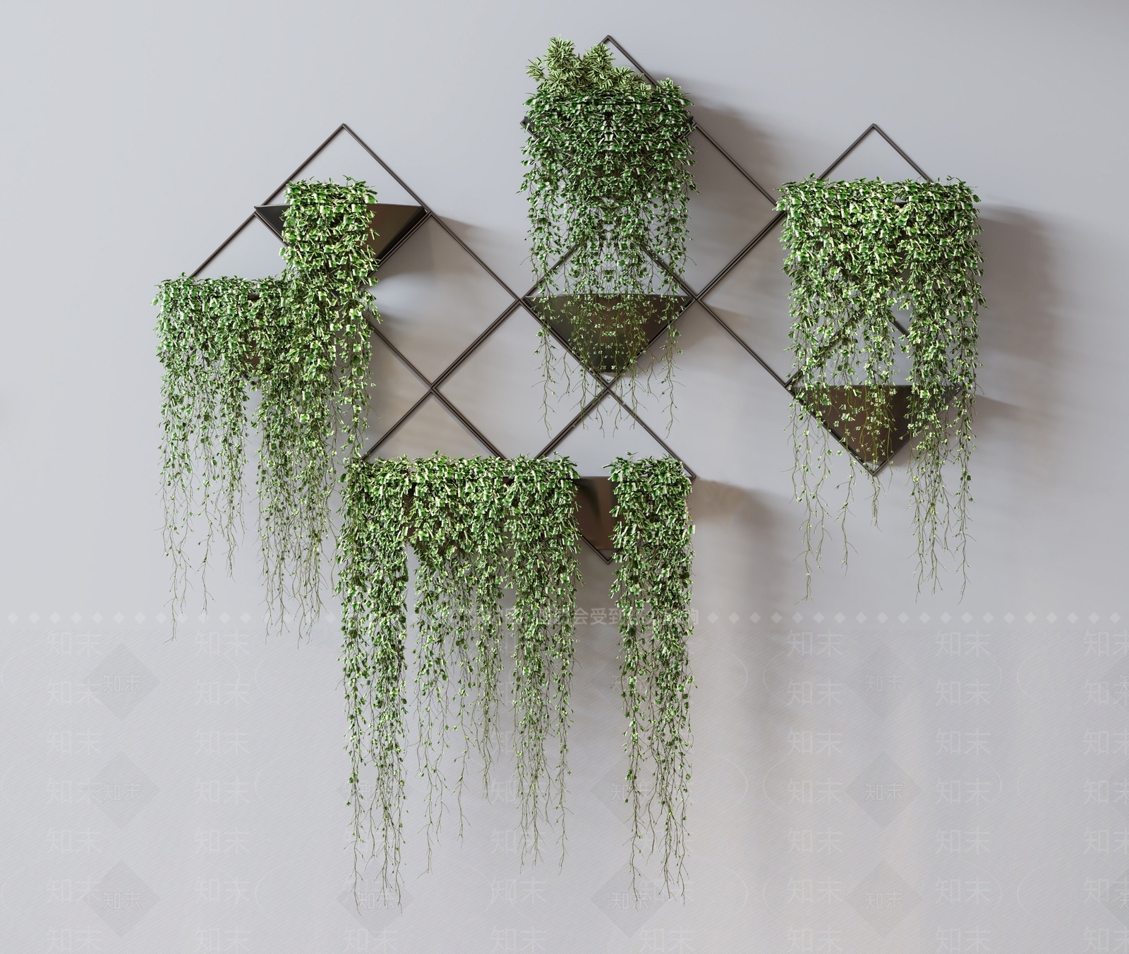 现代植物吊篮SU模型下载【ID:1112871795】
