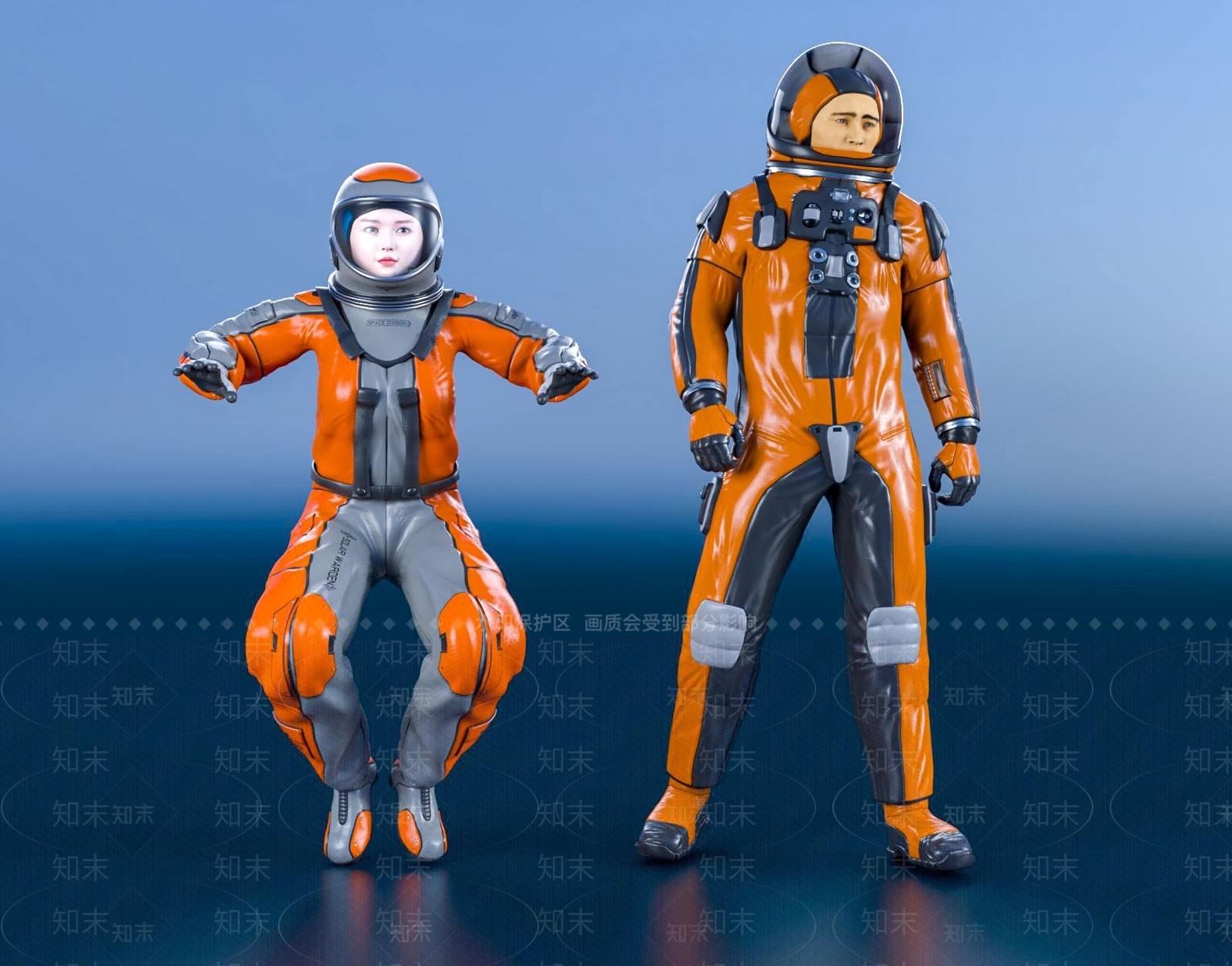 现代太空人3D模型下载【ID:1112878977】