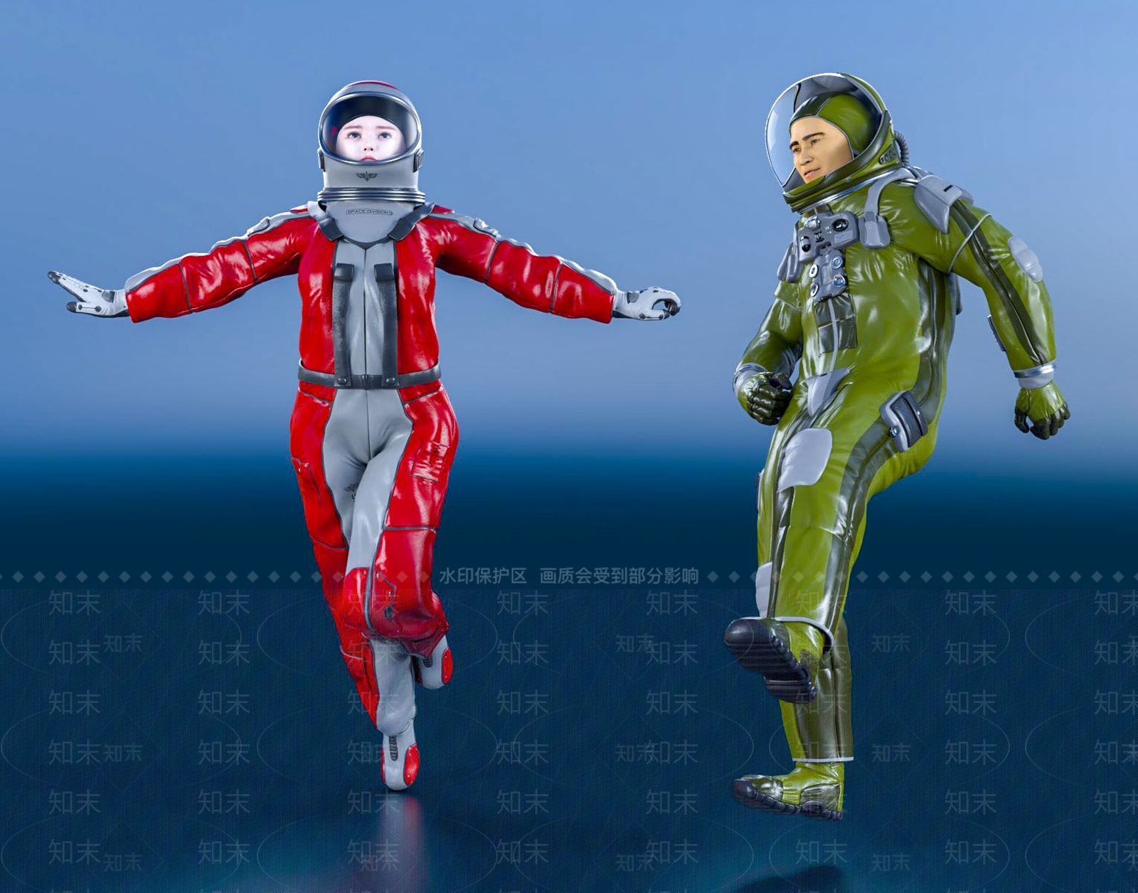 现代太空人3D模型下载【ID:1112879345】