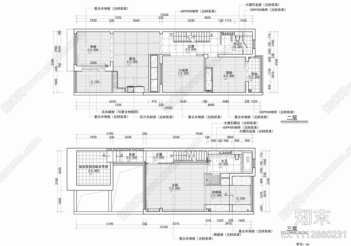 400㎡别墅CAD施工图cad施工图下载【ID:1112880231】