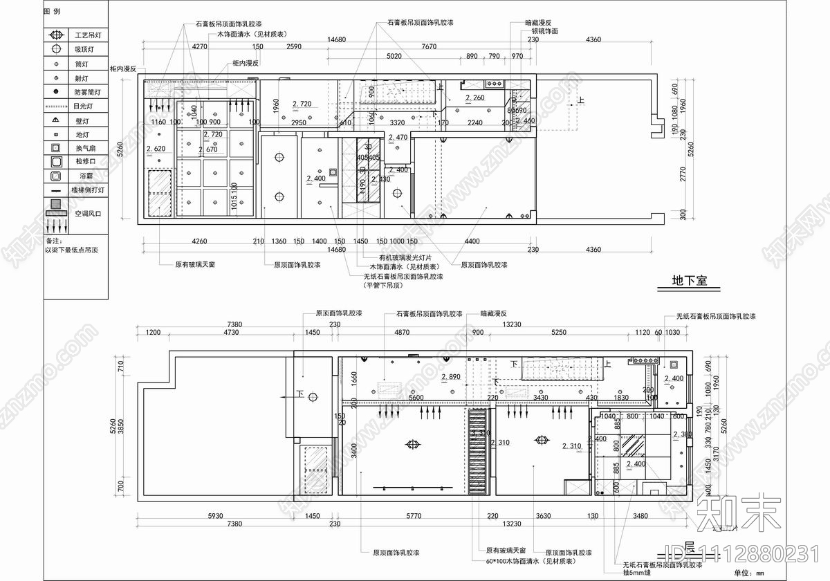 400㎡别墅CAD施工图cad施工图下载【ID:1112880231】